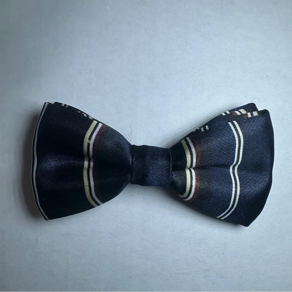 Set of Six Patterned Dog Collar Bow Ties
